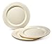 OCCASIONS FINEST PLASTIC TABLEWARE OCCASIONS 120 Plates Pack60 Guests Heavyweight Premium Wedding Party Disposable Plastic Plates Set 60 x 105 Dinner 60 x 75 Salad Dessert Plain Ivory - Image 4