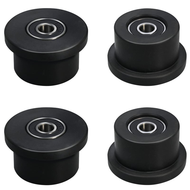 Vsttar Qty.4 Machined Wheels/Rollers Compatible Total Gym Replacement, Fits Models 1000,1100,1400,1500,1600,1700,1800,1900,Achiever,Force,Gold,Max,Platinum,Platinum Plus,Pro,Supra,Supreme,Ultima,Ultra,XLI - Image 1