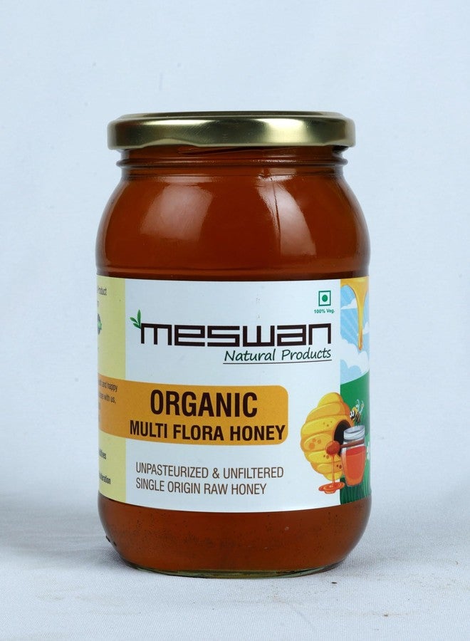 MESWAN Organic Honey | 100% Pure and Natural | Raw, Unprocessed, Unpasteurized Honey | No Sugar Adulteration (1kg, MALTIFLORA HONEY) - Image 1