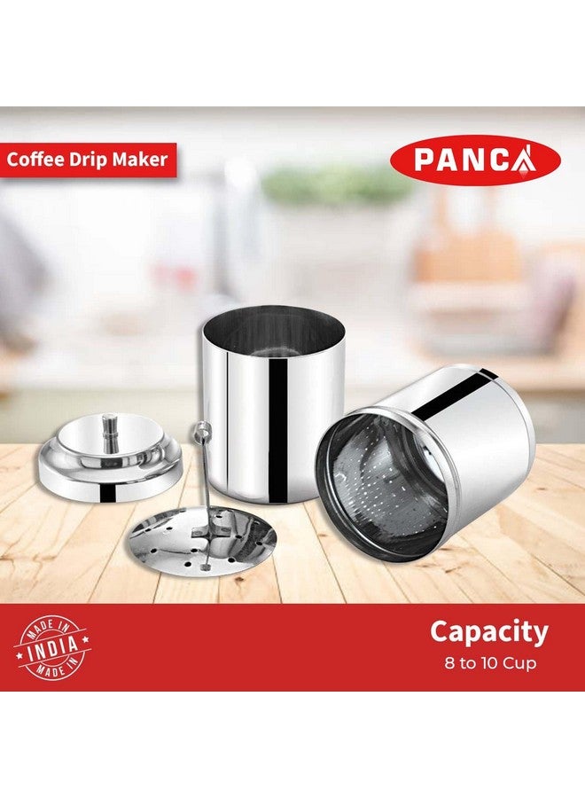 PANCA Stainless Steel Filter Coffee Maker, Coffee Filter Big Size,8-10 cups, 600 ml - Image 5