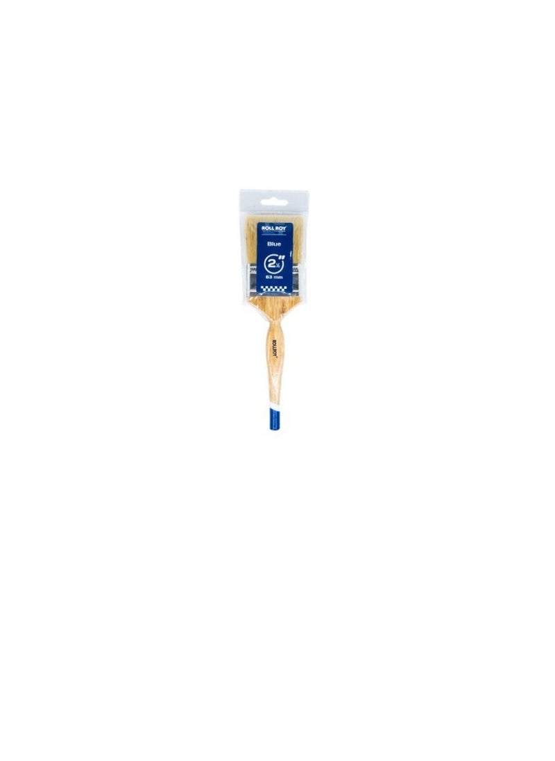 Roll Roy Blue 2.5 Inch Paint Brush White Bristle  - Image 2
