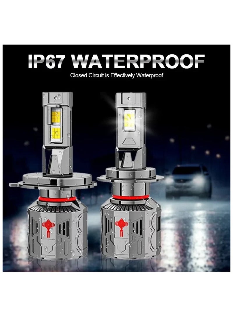 gz auto GZ AUTO LED Headlight Bulbs 6500K Super Bright LED Bulb High Low Beam Halogen Replacement LED Headlights Conversion Kit, Pack of 2 | For Universal | IP6 Waterproof | 1 Year Replacement Warranty  - Image 4