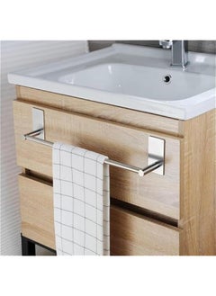 HOOKOR Towel Rack, 304 Stainless Steel Towel Bar | Rustproof and Waterproof | Self-Adhesive | Strong Load-bearing | Sturdy | Bathroom Towel Cleaning Tool Holder  - Image 2