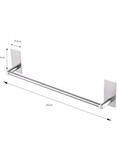 HOOKOR Towel Rack, 304 Stainless Steel Towel Bar | Rustproof and Waterproof | Self-Adhesive | Strong Load-bearing | Sturdy | Bathroom Towel Cleaning Tool Holder  - Image 3