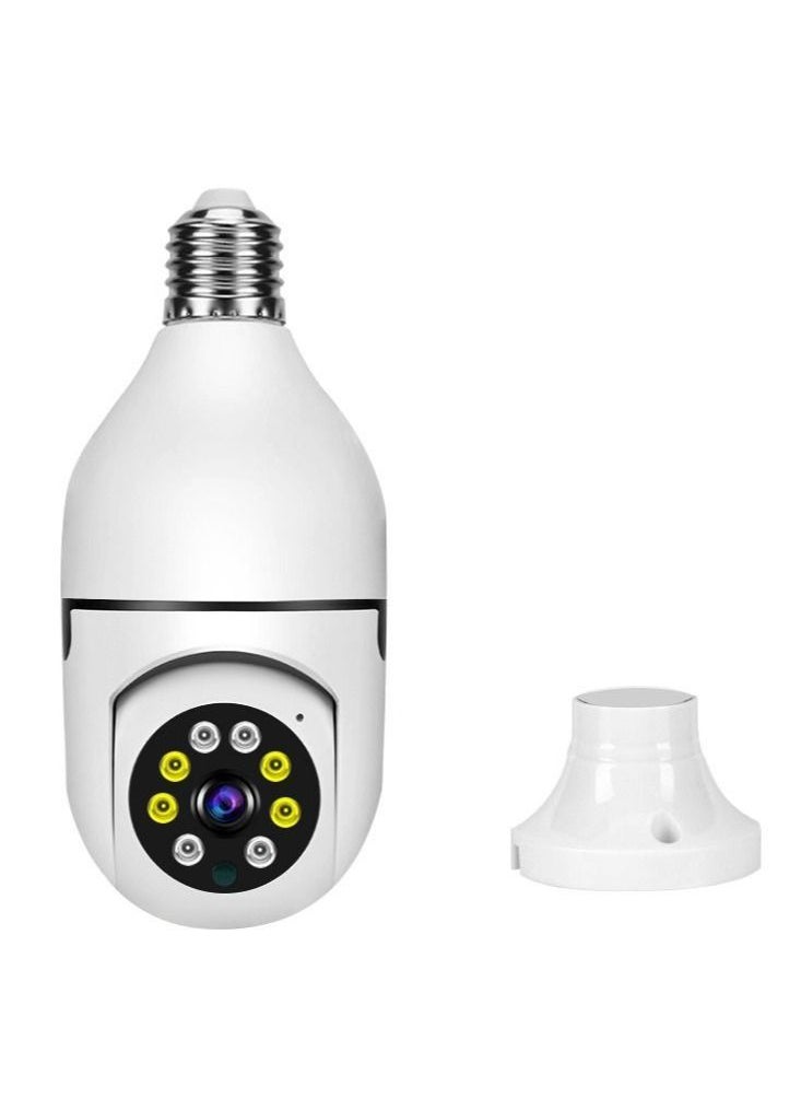 Generic - 3MP Light Bulb Security Camera, Indoor 360-degree Pan Tilt Panoramic IP Camera, 2.4GHz WiFi 1296P Smart Home Surveillance Cam with Motion Detection Alarm, Night Vision, Two-Way Talk Functions (E27) - Image 1