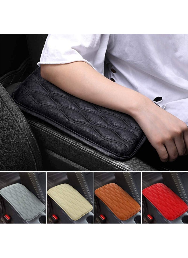 VKL Auto Center Console Cover Pad Universal Fit for SUV/Truck/Car Waterproof Car Armrest Seat Box Cover Leather Auto Armrest Cover  - Image 1