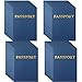 Lewtemi 100 Pcs Kids Blank Passport Notebook Pretend Pass Port Party Favor Fake Passport Travel Journal for Collect Stamper School Classroom Supplies 4 x 57 Blue - Image 3