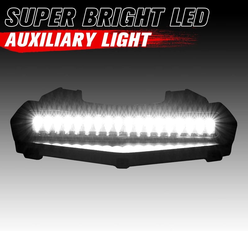 A & UTV PRO LED Hood Scoop Light for Yamaha Wolverine RMAX 1000 RMAX2/RMAX4 (2021-2023) - Front Auxiliary Light Bar - Image 2