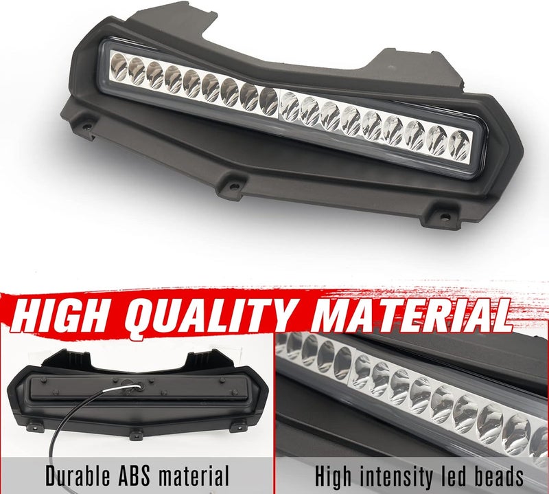 A & UTV PRO LED Hood Scoop Light for Yamaha Wolverine RMAX 1000 RMAX2/RMAX4 (2021-2023) - Front Auxiliary Light Bar - Image 5