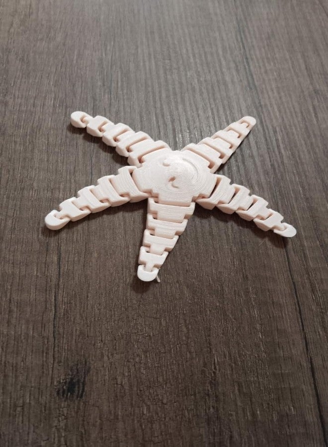 3D Craft Starfish Fidget Toy - 3D Printed Flexi Toy for Kids, Adults & Sensory Fun, Multicolor - Image 1
