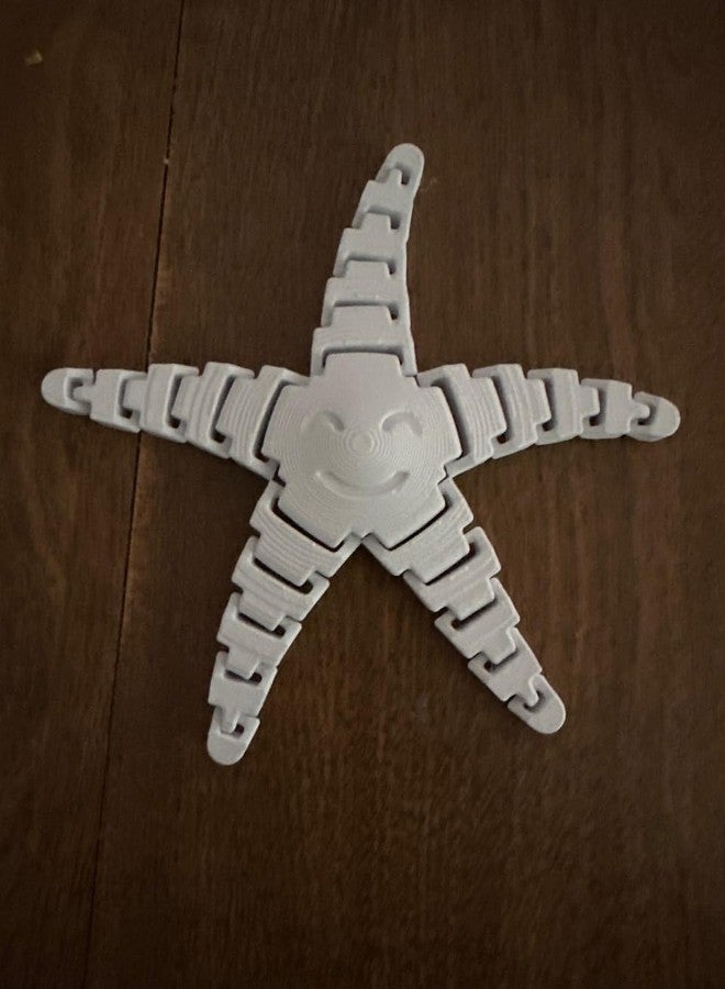 3D Craft Starfish Fidget Toy - 3D Printed Flexi Toy for Kids, Adults & Sensory Fun, Multicolor - Image 4