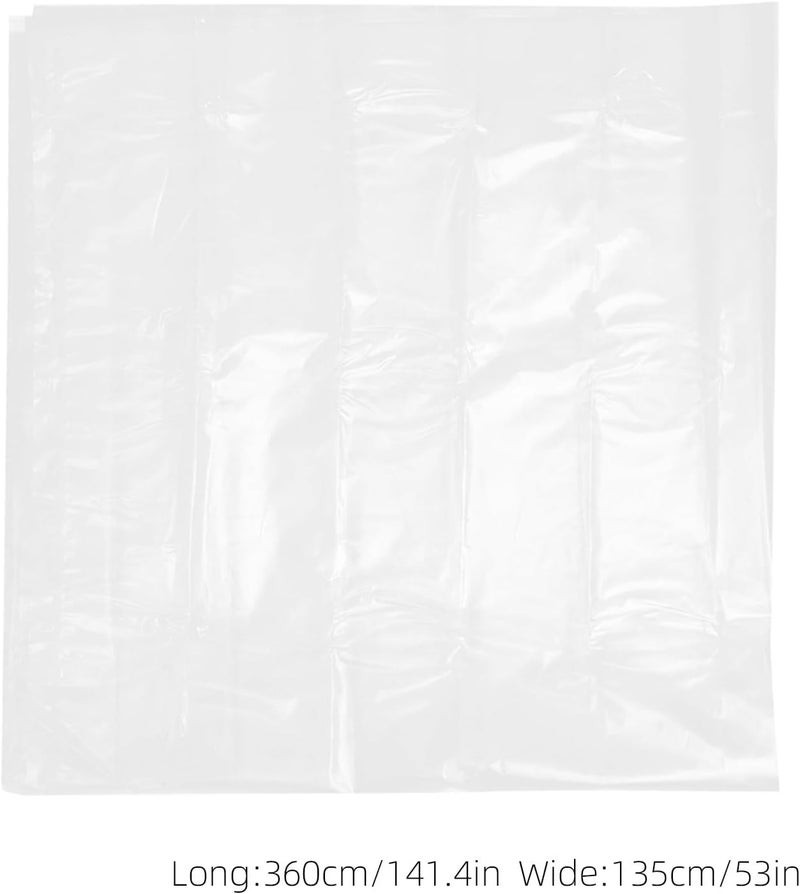 2pcs Plastic Couch Covers for Pets: Dustproof & Waterproof Sofa Moving Cover - Transparent Furniture Protector Storage Wrap for 260x90cm/102.36x35.43 Inch Couch - Image 2