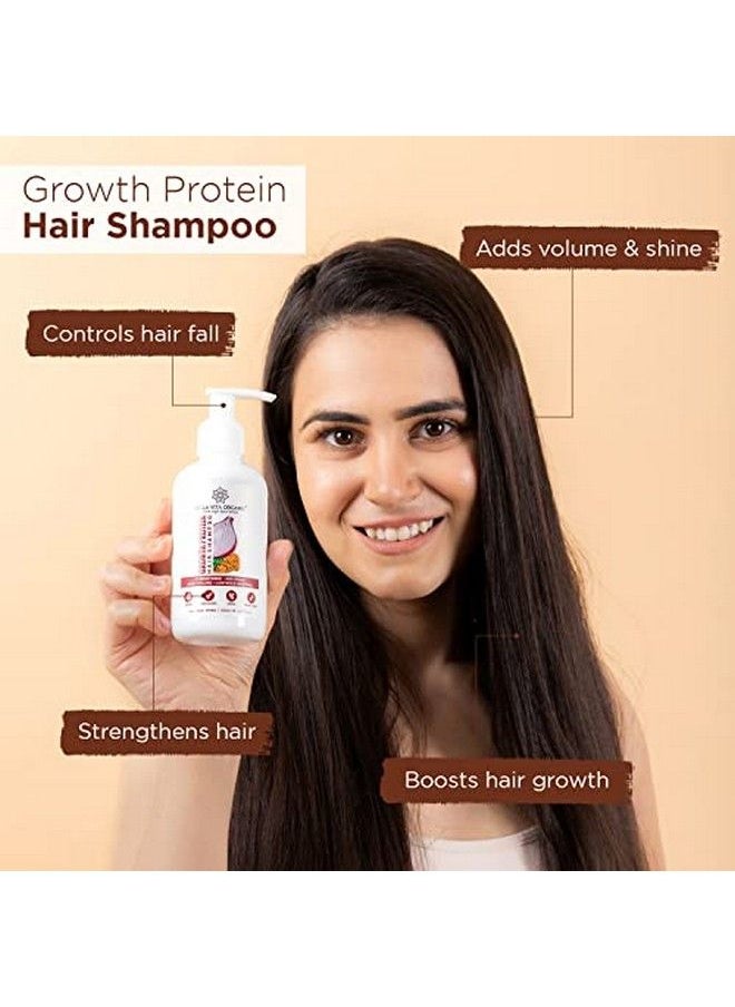 Bella Vita Organic - Growth Protein Shampoo For Hair Volume Hair Fall Anti Dandruff Frizz Control Shine & Strength 200Ml - Image 1