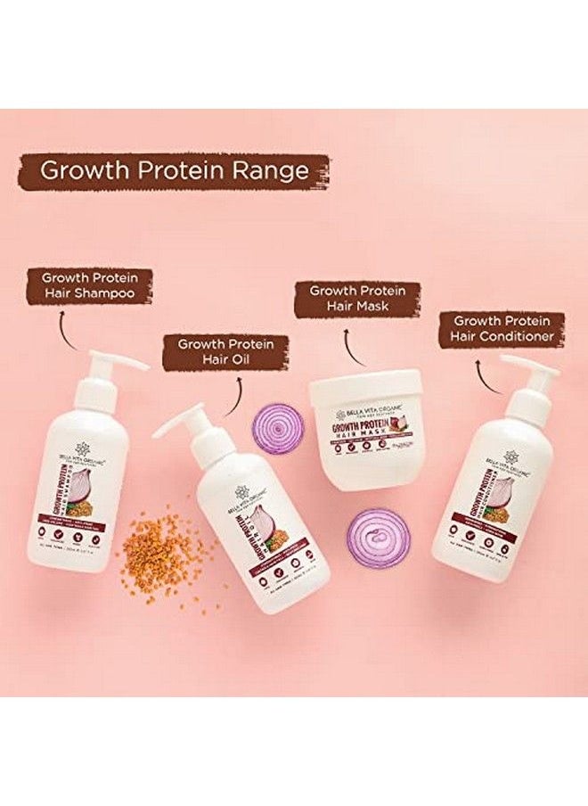 Bella Vita Organic - Growth Protein Shampoo For Hair Volume Hair Fall Anti Dandruff Frizz Control Shine & Strength 200Ml - Image 1