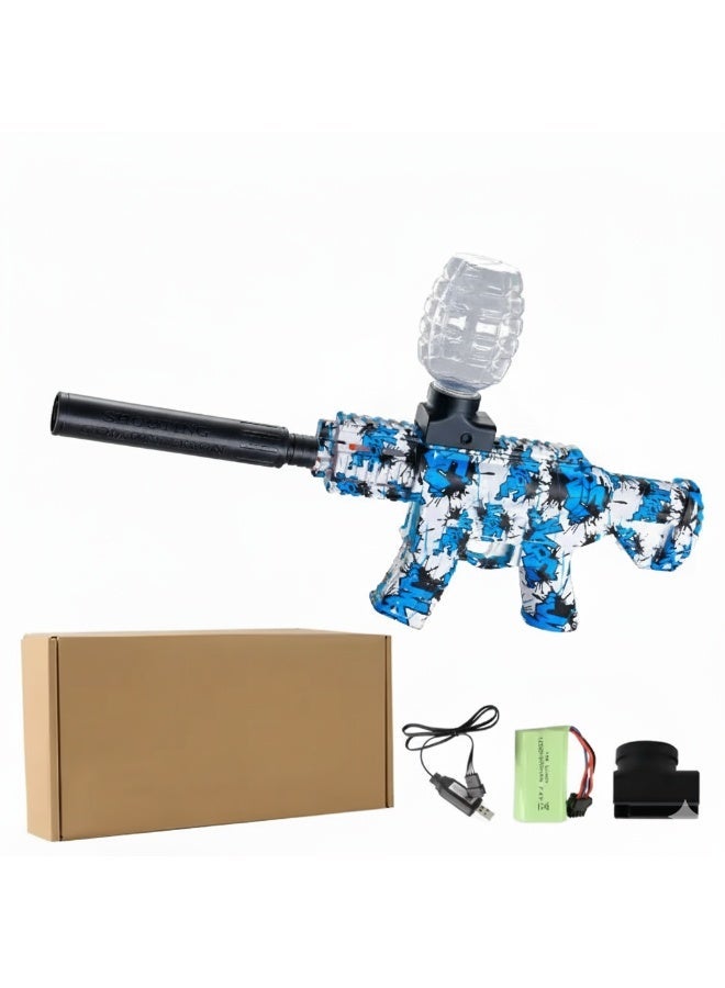 سلانت لعبة مسدس كهربائي كرات الجل مع كرات جل صديق للبيئة مع خرز جل مائي العاب ممتعة + ذخيرة خرز الرصاص المائي لألعاب مسدس الماء، كرات مائية غير سامة متعدد الألوان، 7-8 مم 60,000 قطعة - Image 5