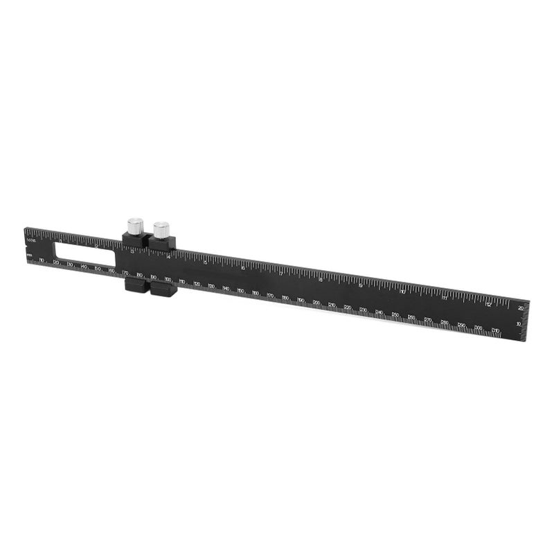 Aluminum Alloy Woodworking Scribing Ruler With Clear Scales For Beginners 6 Inch - Image 4