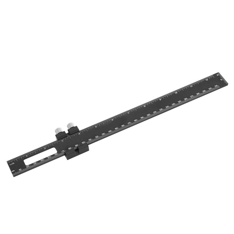 Aluminum Alloy Woodworking Scribing Ruler With Clear Scales For Beginners 6 Inch - Image 2
