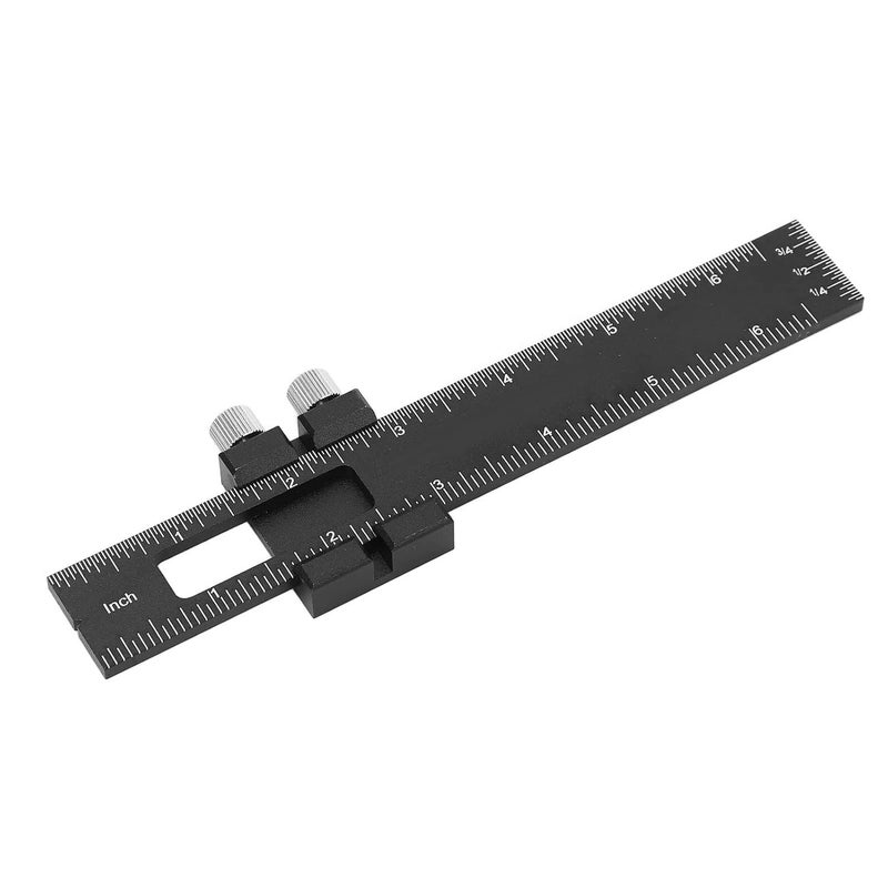 Aluminum Alloy Woodworking Scribing Ruler With Clear Scales For Beginners 6 Inch - Image 1
