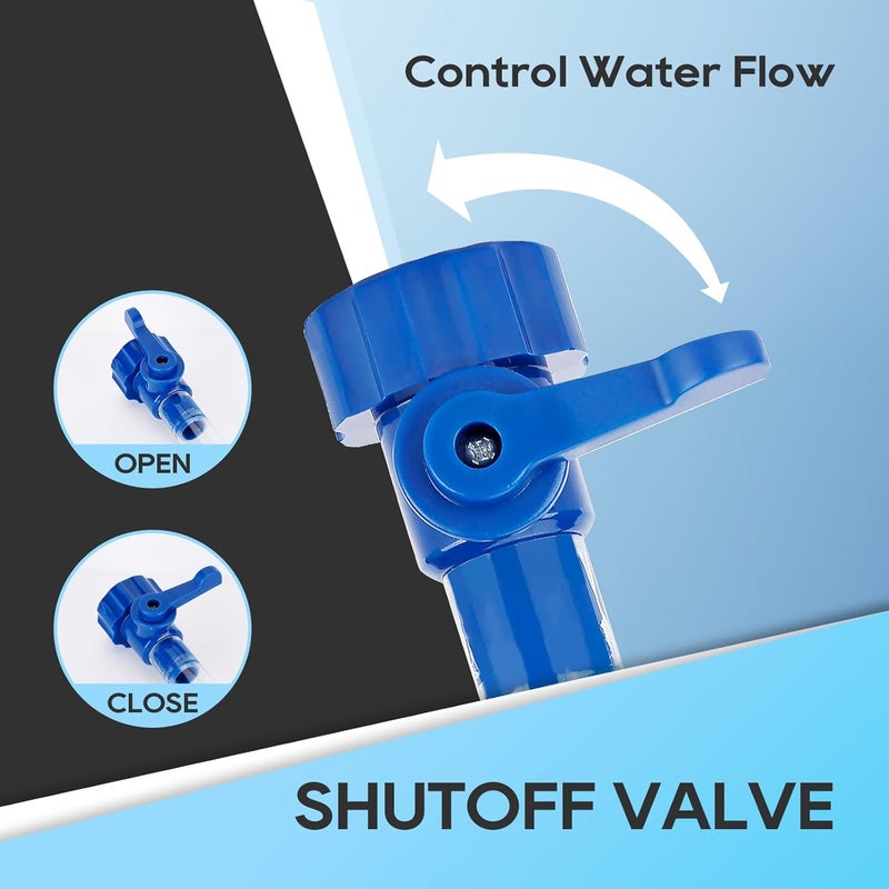 RVGUARD RV Water Tank Filler with Shutoff Valve - Image 4