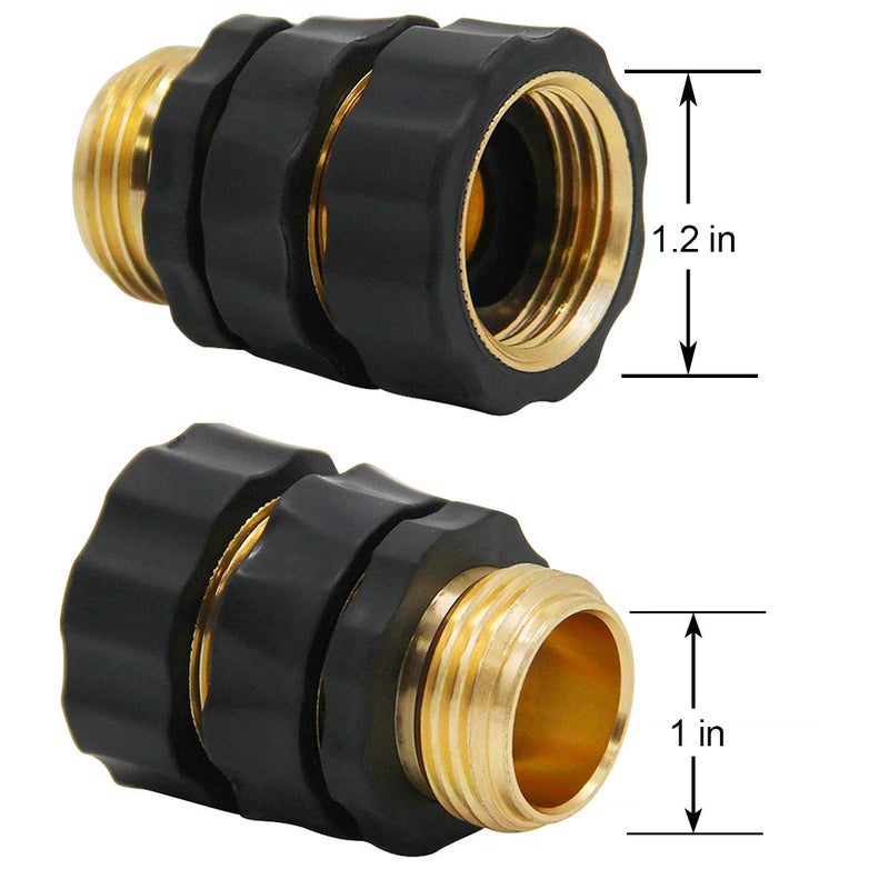 Triumpeek 3/4" Garden Hose Connector, 9 Pieces Garden Hose Quick Connect Fittings, Male and Female Quick Release Garden Hose Connector - Image 2