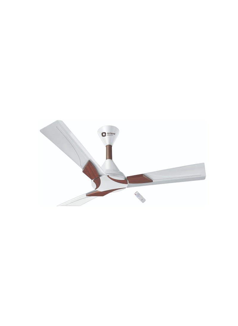 Orient Electric Orient Electric Wendy 56 inch Diameter Pearl White Walnut Ceiling Fan 