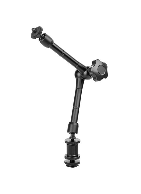 11'' Magic Arm, ChromLives Articulating Magic Friction Arm Adjustable w/Hot Shoe Mount 1/4'' Tripod Screw Compatible with DSLR Camera Rig/LCD/DV Monitor/LED Lights/Flash Light/Microphone/DJI Osmo