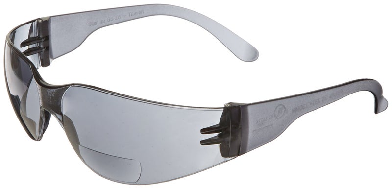 Gateway Safety 46MG20 StarLite MAG Safety Glasses, 2.0 Diopter Magnification, Gray Lens, Gray Temple - Image 2