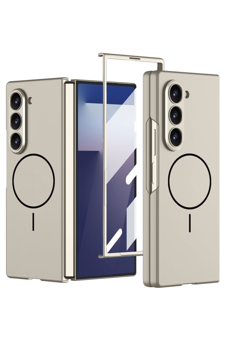 GKK Stylish Slim Protective Case Compatible with Samsung Galaxy Z Fold 7 5G (2025) , Polycarbonate with Screen Protector and [Compatible with MagSafe], Full-Cover Hard Shell - Image 1