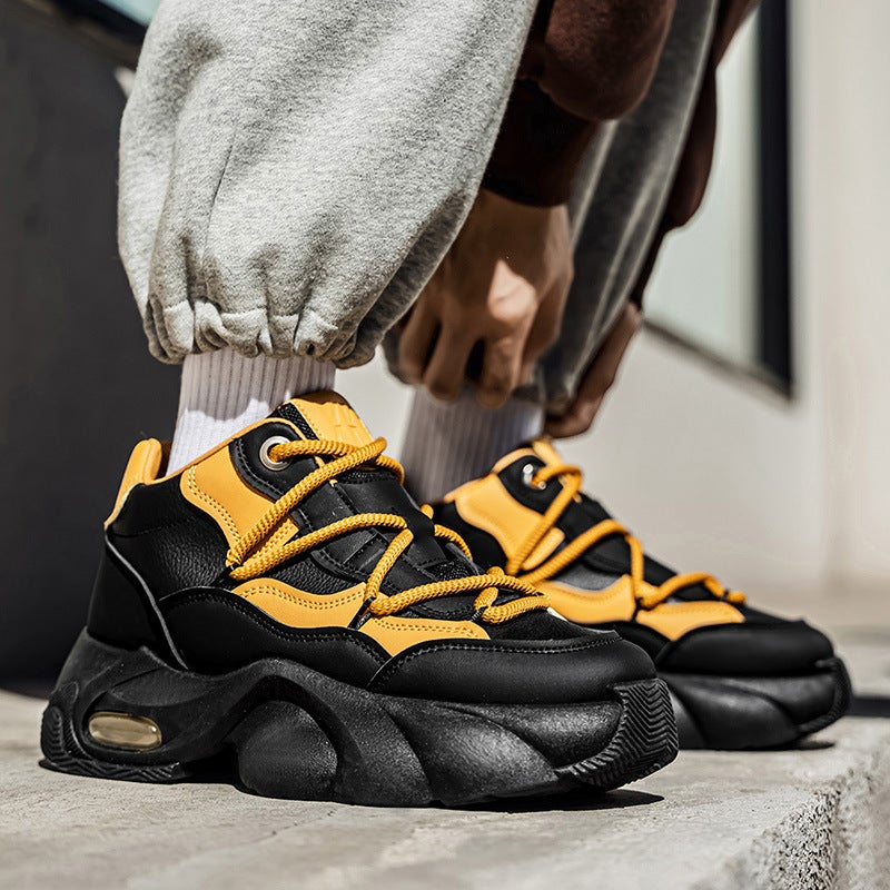 Light Luxury Niche Spring Live Broadcast 2026 Thick-Soled Low-Top Leather Waterproof Hong Kong Style Student Sports Shoes Douyin Popular Shoes - Image 5