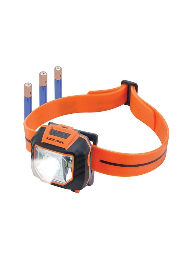 Klein Tools 56220 LED Light, Hard Hat Headlamp, Flood and Spot Light Tilts 45 Degrees, Anti-Slip Strap, for Work and Outdoor Hiking, Camping - Image 1