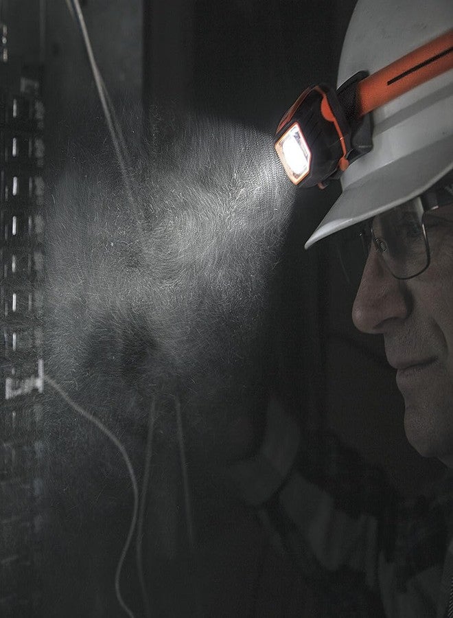 Klein Tools 56220 LED Light, Hard Hat Headlamp, Flood and Spot Light Tilts 45 Degrees, Anti-Slip Strap, for Work and Outdoor Hiking, Camping - Image 5