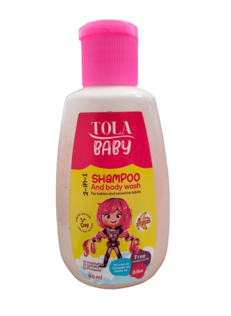 Tola - Tola Baby Shampoo & Body Wash 80 ml - Image 1