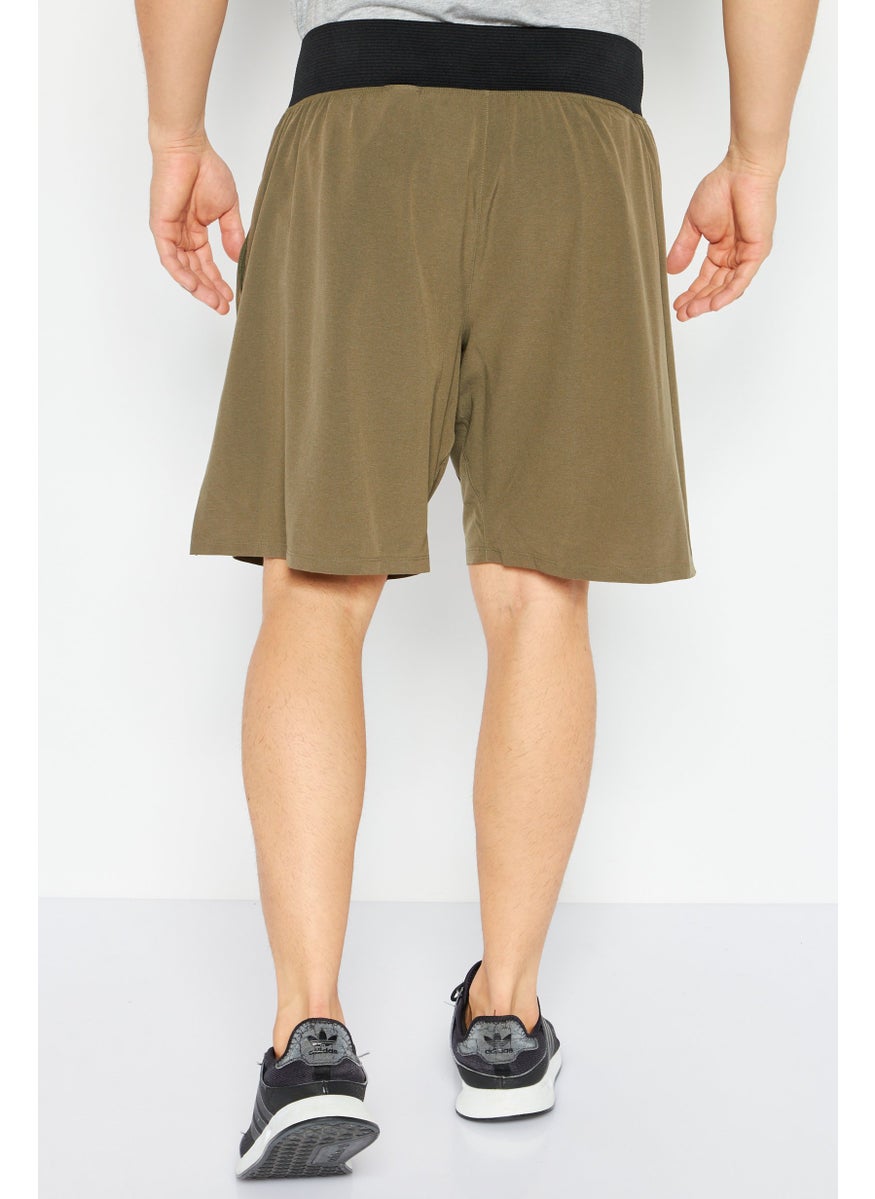 Reebok Men Sportswear Fit Training Short, Olive  - Image 4