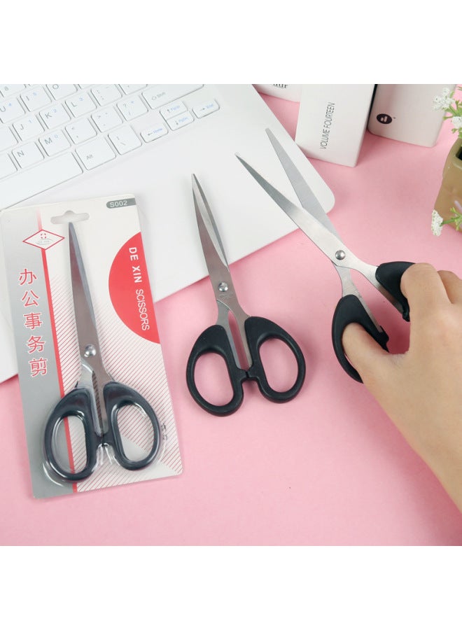 HELPS Office Supplies Stainless Steel Black Office Scissors Art Handmade Scissors Multi-purpose Household Small And Large Scissors - Image 4