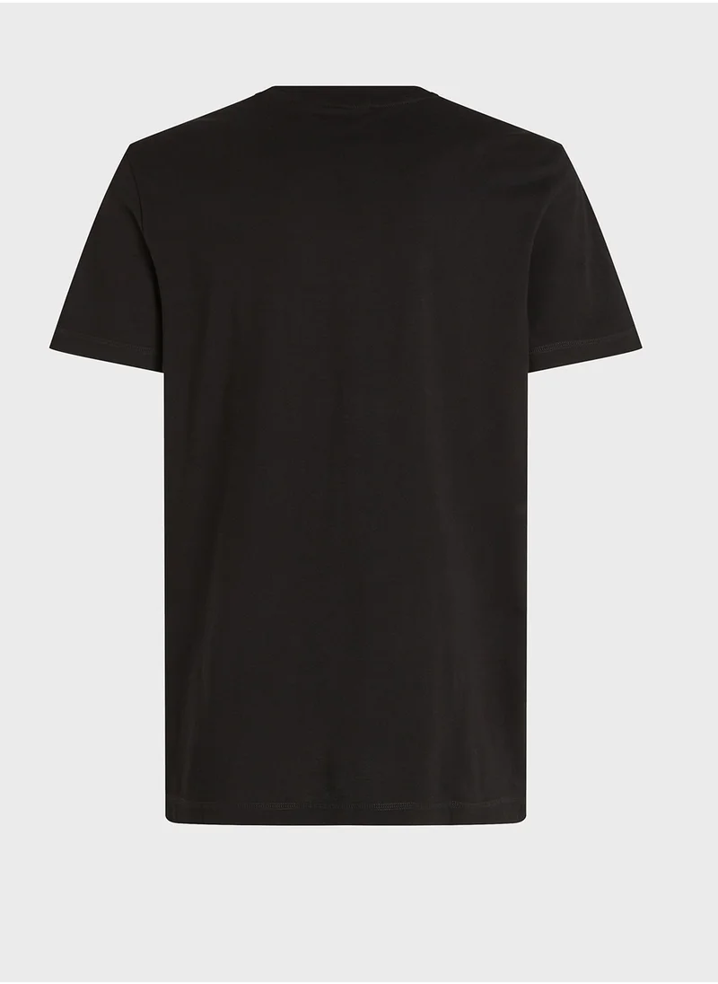كالفن كلاين جينز Logo Print Crew Neck T-Shirt