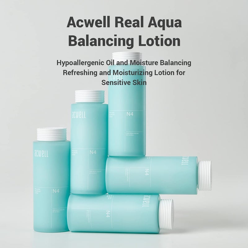ACWELL Real Aqua Balancing Hydrating and Soothing Face Lotion 4.7 fl.oz. - Sebum Control and pH Balancing for Oily and Sensitive Skin, Calms Acne and Blemishes - Image 2