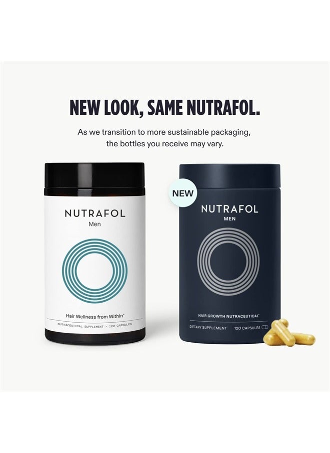 NUTRAFOL - Men's Hair Growth Supplements, Clinically Tested for Visibly Thicker Hair and Scalp Coverage, Dermatologist Recommended - 1 Month Supply - Image 1