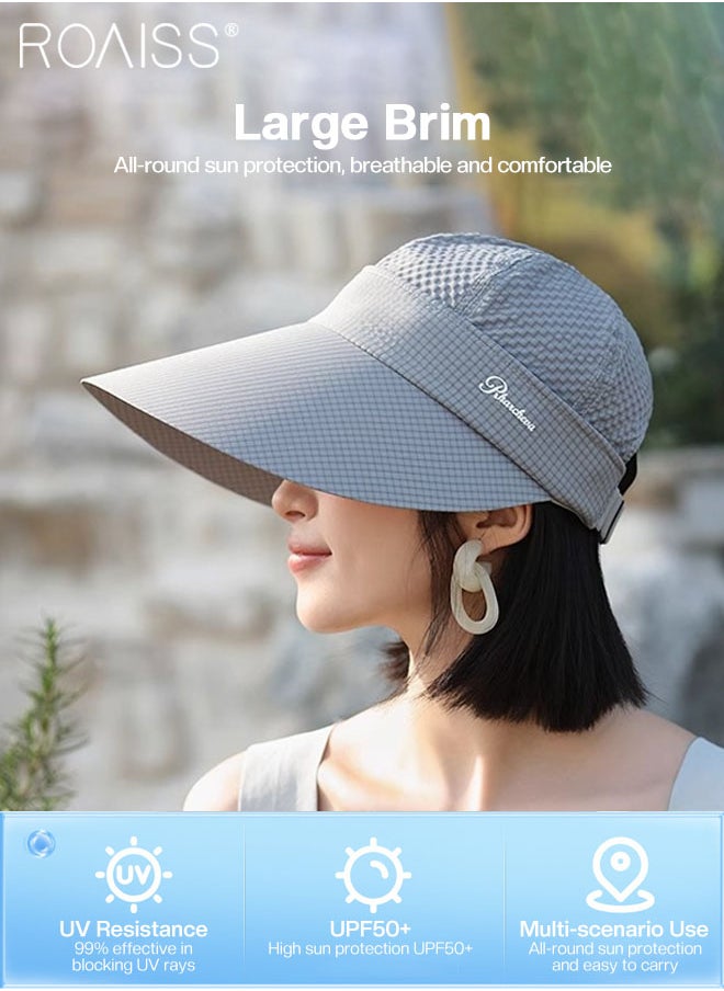 Women's Detachable Zippered Large-brimmed Sun Hat, UPF 50+ UV Protection Beach Sun Hat, Summer Outdoor Garden Fishing Hiking, Adjustable Size - pzsku/Z500A5510ABA96EA424F8Z/45/_/1720771370/99e72c87-a29a-4267-83aa-686ab8fd08e8