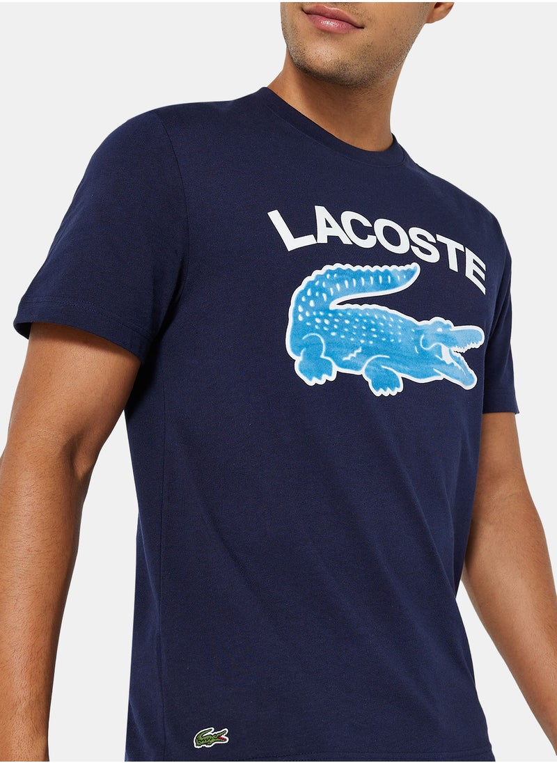 LACOSTE - Logo Crocodile Regular Fit T-Shirt - Image 1