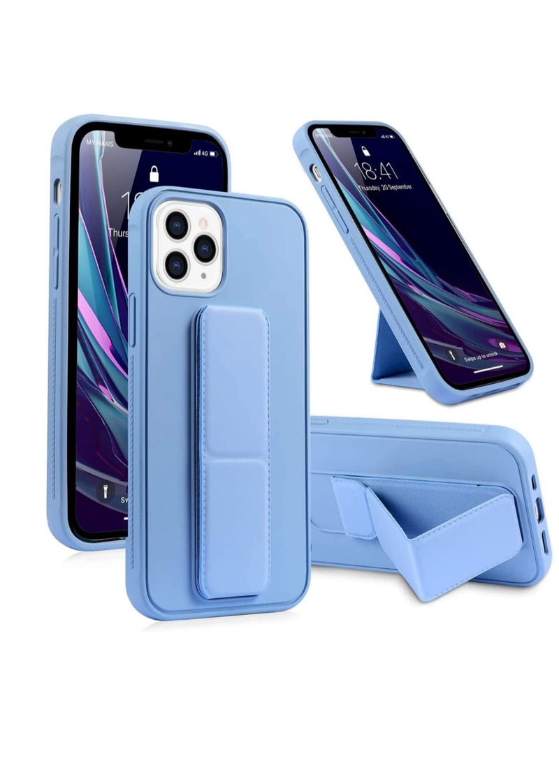 Raxoom iPhone 13 Pro Max Case with Magnetic Foldable Back Stand and Holder, Cover with Finger Strap and Hand Grip, Magnetic Car Mount Kickstand - Image 4