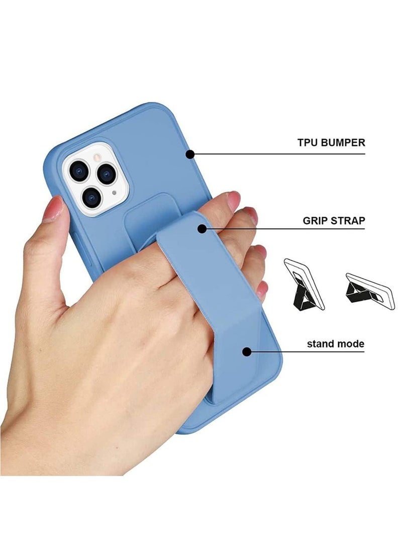 Raxoom iPhone 13 Pro Max Case with Magnetic Foldable Back Stand and Holder, Cover with Finger Strap and Hand Grip, Magnetic Car Mount Kickstand - Image 5