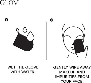 GLOV Cleansing Makeup Removal for Dry and Sensitive Skin Glove Reusable Washable Mitt Eco Friendly Makeup Eraser Towel Microfiber Glove Face and Eye MakeUp Remover Just with Water Cleansing Cloth - Image 4