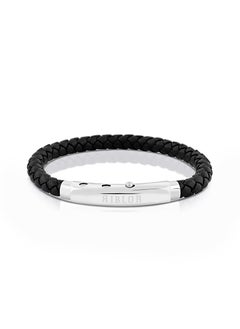 Riblor Benito Leather Bracelet Black And Silver  - Image 1