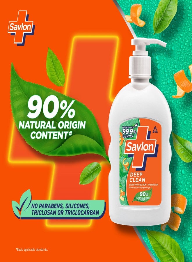 Savlon Deep Clean Germ Protection Liquid Handwash, 200ml - Image 3