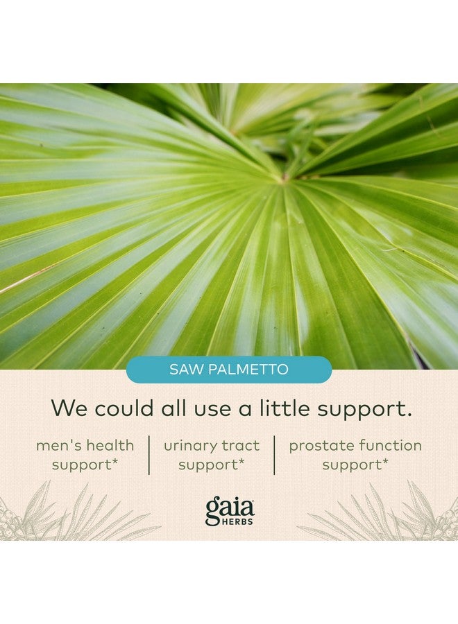 Gaia Herbs Prostate Health - يدعم صحة البروستاتا ووظيفتها للرجال - مع نخيل المنشار والشاي الأخضر وجذر نبات القراص والمريمية البيضاء - 60 كبسولة نباتية سائلة (إمدادات لمدة 20 يومًا)