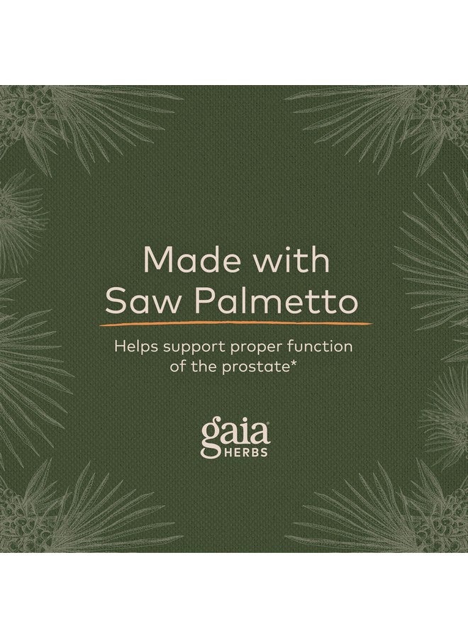Gaia Herbs Prostate Health - يدعم صحة البروستاتا ووظيفتها للرجال - مع نخيل المنشار والشاي الأخضر وجذر نبات القراص والمريمية البيضاء - 60 كبسولة نباتية سائلة (إمدادات لمدة 20 يومًا)