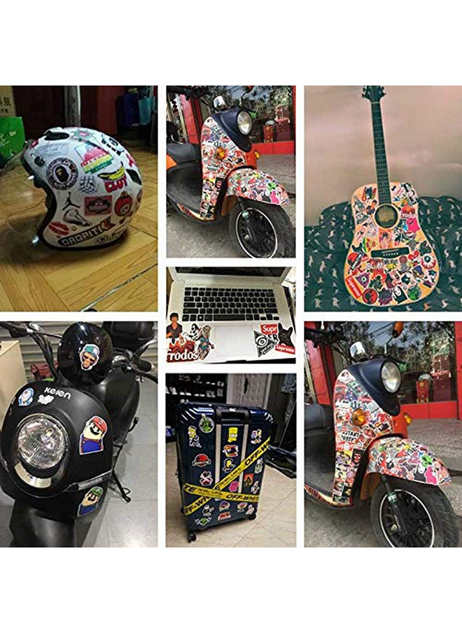 null - 100-Piece Multicolored Waterproof Stickers For Skateboard, Waterbottles Etc 20x20x20cm - Image 1