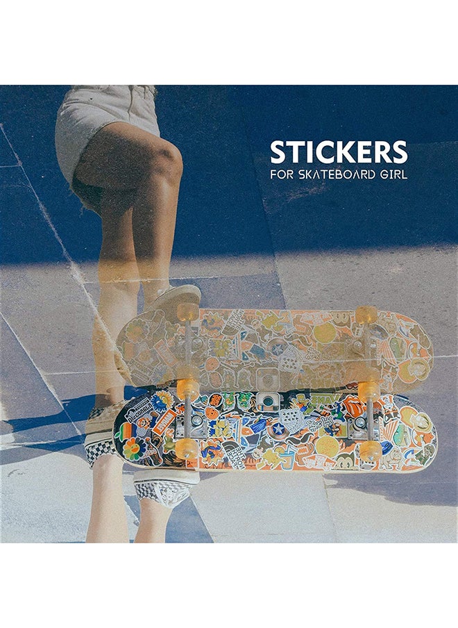 null - 100-Piece Multicolored Waterproof Stickers For Skateboard, Waterbottles Etc 20x20x20cm - Image 1