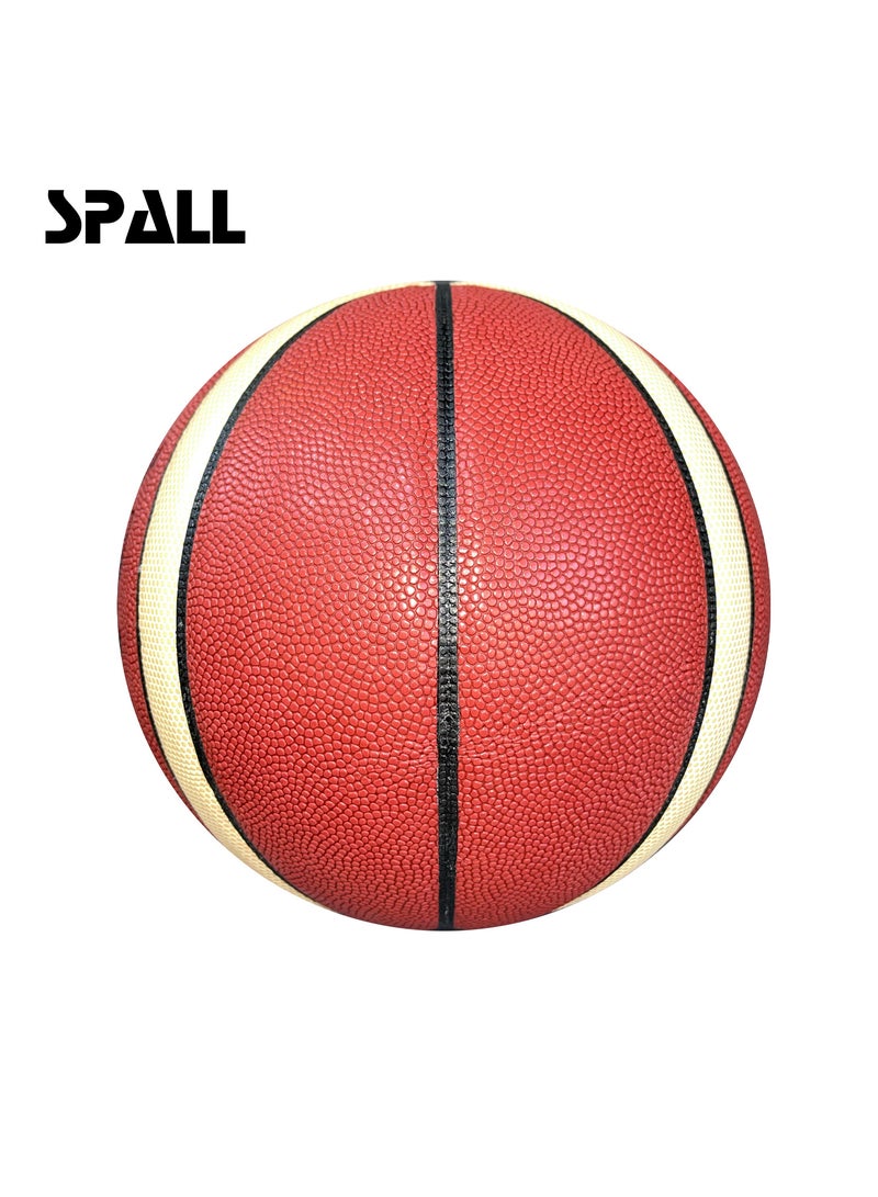 Spall Basketball Indoor/Outdoor Official Regulation Size Streetball Rubber Basketball Deep Channel Construction Made For Unisex Men And Women Youth And Adult For Professional Training And Games - Image 5