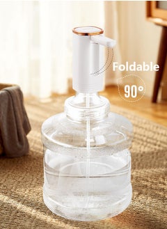 spa luxetique Foldable Electric 5 Gallon Water Dispenser Pump with Jet Design Type-C USB Rechargeable Portable Water Bottle Pump for Bottled Drinking Water  - Image 2